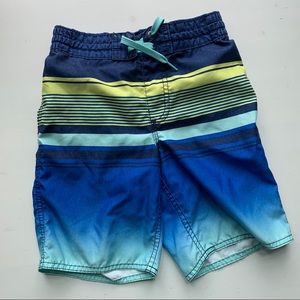 Cool Blues & Mellow Yellow Swim Trunks
